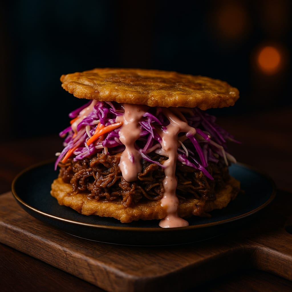 Patacón con Carne